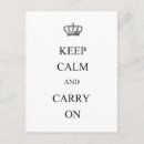 Search for keep calm postcards Crown
