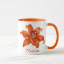 Search for orange lily mugs Watercolor
