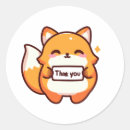 Search for fox round stickers Funny