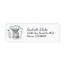 Search for miniature schnauzer return address labels Watercolor