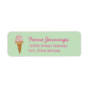 Search for happy summer return address labels Ice cream