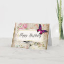 Search for vintage butterflies birthday cards Elegant