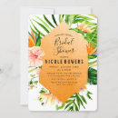 Search for tropical floral bridal shower invitations Hawaiian