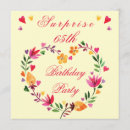 Search for surprise 65th birthday invitations For her
