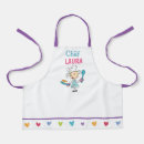 Search for colourful kids aprons Little chef