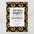 Search for swirl birthday invitations Modern
