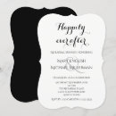 Search for after rehearsal dinner invitations Black and white