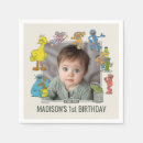 Search for sesame street characters napkins 1st birthday