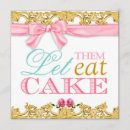 Search for let them eat cake birthday invitations Pink