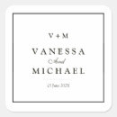 Search for unique wedding stickers Modern