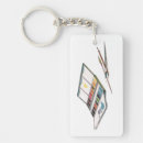 Search for artists rectangular key rings Antique