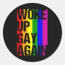 Search for woke up stickers Rainbow flag
