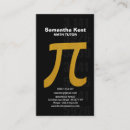 Search for pi business cards Math tutor