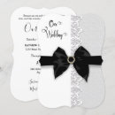 Search for lace border wedding invitations White