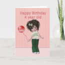 Search for four years old cards Girl
