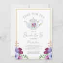 Search for tea time bridal shower invitations Spring summer garden