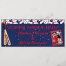 Search for baseball ticket invitations Red white and blue