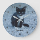 Search for tuxedo cat clocks Pet