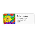 Search for happy flower return address labels Cheerful