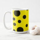 Search for yellow black polka dot mugs Pattern