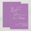 Search for lavender bridal shower invitations Typography