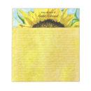 Search for sunflower notepads Stationary