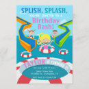 Search for water park party invitations Girl