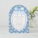 Search for blue hydrangea bridal shower invitations Elegant