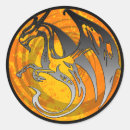 Search for dragon with wings stickers Orange