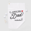 Search for fathers day golf towels Typography