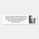 Search for barrie bumper stickers Goldwater