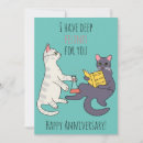 Search for funny cat anniversary cards Cartoon
