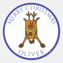 Search for christmas name tags stickers Reindeer