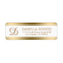 Search for gold stripe return address labels Simple