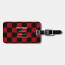 Search for tartan luggage tags Red