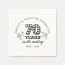 Search for 70th anniversary napkins Vow renewal