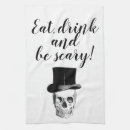 Search for vintage halloween tea towels Black