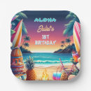 Search for luau paper plates Palm trees
