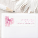 Search for pink baby return address labels Watercolor