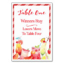 Search for four table cards Watercolor