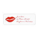 Search for lipstick kiss return address labels Kisses