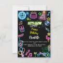 Search for neon birthday cards Black