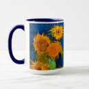 Search for yellow sunflower paintings mugs Blue