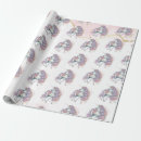 Search for magical unicorn birthday wrapping paper Princess