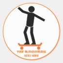 Search for skateboarder stickers Black