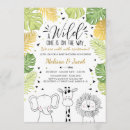 Search for wild jungle baby shower invitations Zoo