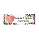 Search for valentines day hearts return address labels Watercolor