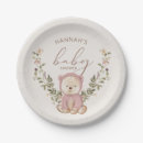 Search for teddy bear baby shower plates Girl