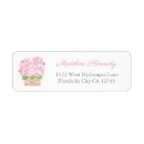 Search for pink hydrangea return address labels Summer
