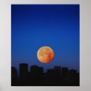 Search for moon in the sky posters Night time
